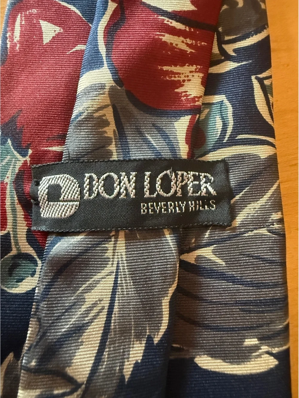 Dom Loper Beverly Hills Floral Pattern Men's Tie
